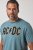 JP1880 849790 AC/DC Classic Logo Majica Turkizno modra - Majice z glasbenimi skupinami - Band majice z glasbenimi motivi