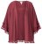Ulla Popken 849860 Kimono Rjasto rdeča - Kardigani - Jopice velikih velikosti za ženske