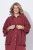 Ulla Popken 849860 Kimono Rjasto rdeča - Kardigani - Jopice velikih velikosti za ženske