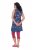 Ulla Popken 849887 Obleka iz jerseyja brez rokavov Temno modra - Obleke iz jerseyja - 
