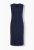 Ulla Popken 850725 Pletena obleka z V-izrezom Temno modra - Pletene obleke - 