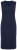 Ulla Popken 850725 Pletena obleka z V-izrezom Temno modra - Pletene obleke - 