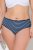 Ulla Popken 850966 Črtaste spodnjice 5 kosa Temno modra - Spodnjice - 