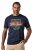 JP1880 850980 Majica s potiskom v vintage slogu Temno modra TALL - TALL T-shirts - Majice za visoke moške