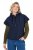 Ulla Popken 851785 Oversize prešit telovnik s kapuco Temno modra - Telovniki - 