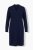 Ulla Popken 853077 Pletena obleka z dolgimi rokavi Temno modra - Pletene obleke - 