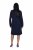 Ulla Popken 853077 Pletena obleka z dolgimi rokavi Temno modra - Pletene obleke - 