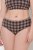 Ulla Popken 854114 Karirane spodnjice 5 kosa Taupe - Spodnjice - 