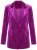Ulla Popken 855499 Žameten suknjič s kamenčki Magenta - Blazer - Blazerji v velikih velikostih za ženske