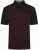 Kam Jeans 5490 Jersey Weave Contrast Polo Black - Polo majice - Moške Polo Majice za Močnejše Postave