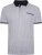 Kam Jeans 5487 Dobby Print Pique Polo White - Polo majice - Moške Polo Majice za Močnejše Postave