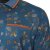 Kam Jeans 5494 Digital Floral Print Polo Blue - Polo majice - Moške Polo Majice za Močnejše Postave