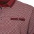  Kam Jeans 5488 Dobby Print Pique Polo Wine - Polo majice - Moške Polo Majice za Močnejše Postave