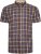 Kam Jeans 6282 Casual SS Check Shirt Navy - Srajce - Moške srajce za Močnejše Postave