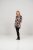 Scandinavian Caramel Flower Petals Tunic Brown - Natisnjene majice za ženske - 
