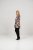 Scandinavian Caramel Flower Petals Tunic Brown - Natisnjene majice za ženske - 