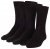 Adamo Aaron Soft-socks Black 3-pack - Spodnje perilo & kopalne hlače - Moško Spodnje Perilo za močnejše postave