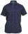 D555 Barrington Short Sleeve Shirt Navy - Srajce - Moške srajce za Močnejše Postave