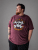 Kam Jeans 5753 Buccaneer Print T-Shirt BURGUNDY MARL - Kratke Majice - Moške kratke majice za močnejše postave