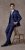 Skopes Kennedy Suit jacket Royal Blue - Obleke - Velike številke oblek za moške