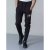 D555 Matt Fashion Sweatpants Black - Trenirke & kratke trenirke - Moške Trenirke za Močnejše Postave