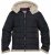 D555 Hudson Hooded Puffer Jacket Navy - Jakne - Moške bunde za Močnejše Postave