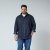 North Latitude Denim Shirt LS Modra - Srajce - Moške srajce za Močnejše Postave