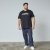 North Latitude Mountain T-Shirt V-Neck Črna - TALL T-shirts - Majice za visoke moške