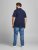 Jack & Jones Jersey Polo Navy - Polo majice - Moške Polo Majice za Močnejše Postave