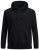 Jack & Jones Basic Hoodie Black - Puloverji & jopice - Moški Puloverji & Jopice za Močnejše Postave