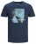 Jack & Jones Jump T-shirt Navy - Kratke Majice - Moške kratke majice za močnejše postave