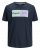 Jack & Jones Joshua T-shirt Navy - Kratke Majice - Moške kratke majice za močnejše postave