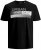 Jack & Jones Booster T-shirt Black - Kratke Majice - Moške kratke majice za močnejše postave