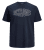 Jack & Jones Preston Crew Neck T-Shirt Navy - Kratke Majice - Moške kratke majice za močnejše postave
