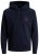 Jack & Jones JJESHARK SWEAT Hoodie Navy - Puloverji & jopice - Moški Puloverji & Jopice za Močnejše Postave