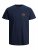 Jack & Jones JJESHARK TEE Navy - Kratke Majice - Moške kratke majice za močnejše postave