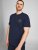 Jack & Jones JJESHARK TEE Navy - Kratke Majice - Moške kratke majice za močnejše postave