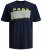 Jack & Jones JCOBOOSTER TEE Navy - Kratke Majice - Moške kratke majice za močnejše postave