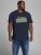 Jack & Jones JCOBOOSTER TEE Navy - Kratke Majice - Moške kratke majice za močnejše postave