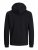 Jack & Jones JCOBERG SWEAT ZIP Hoodie Black - Puloverji & jopice - Moški Puloverji & Jopice za Močnejše Postave