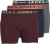 Jack & Jones LICHFIELD Trunks 3-Pack Burgundy - Spodnje perilo & kopalne hlače - Moško Spodnje Perilo za močnejše postave