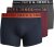 Jack & Jones LICHFIELD Trunks 3-Pack Burgundy - Spodnje perilo & kopalne hlače - Moško Spodnje Perilo za močnejše postave
