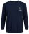 Jack & Jones JCOFILO Crew Neck Sweater with Back Print Navy Blazer - Puloverji & jopice - Moški Puloverji & Jopice za Močnejše Postave