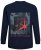 Jack & Jones JCOFILO Crew Neck Sweater with Back Print Navy Blazer - Puloverji & jopice - Moški Puloverji & Jopice za Močnejše Postave