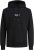 Jack & Jones ESTERBRO Hoodie Black - Puloverji & jopice - Moški Puloverji & Jopice za Močnejše Postave