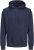 Jack & Jones BRADLEY Hoodie Navy Blazer - Puloverji & jopice - Moški Puloverji & Jopice za Močnejše Postave
