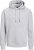 Jack & Jones BRADLEY Hoodie Light Grey Melange - Puloverji & jopice - Moški Puloverji & Jopice za Močnejše Postave