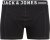 Jack & Jones SENSE Trunks 3-Pack Black - Spodnje perilo & kopalne hlače - Moško Spodnje Perilo za močnejše postave