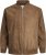 Jack & Jones ROCKY Faux Suede Bomber Jacket Brown - Jakne - Moške bunde za Močnejše Postave