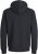 Jack & Jones BRADLEY Zip Hoodi Black - Puloverji & jopice - Moški Puloverji & Jopice za Močnejše Postave
